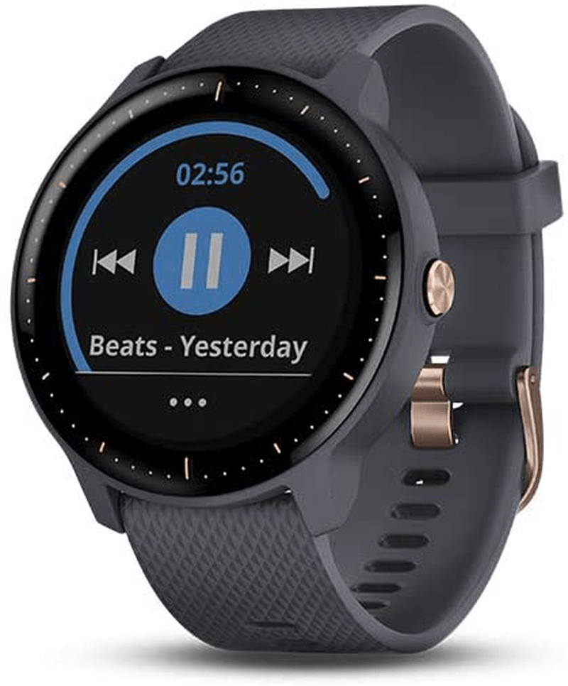 Garmin vívoactive 3, GPS Smartwatch Contactless Payments Built-In Sports Apps, Black/Slate Apparel & Accessories > Jewelry > Watches Garmin Granite Blue With Music Watch