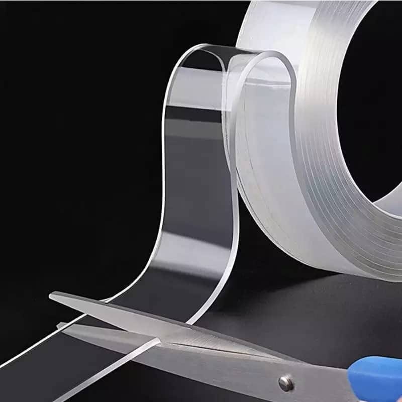 GEMVICADXP Double Sided Adhesive Tape Household Multi-Purpose Removable Installation Tape, Used for Poster Carpet Tape, Reusable Solid Wall Tape, Transparent Adhesive