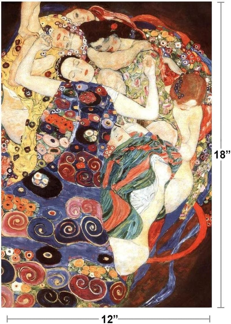 Gustav Klimt the Virgin 1913 Art Nouveau Symbolism Painting Evolution Womanhood Famous Cool Wall Decor Art Print Poster 12X18 Home & Garden > Decor > Artwork > Posters, Prints, & Visual Artwork Poster Foundry   