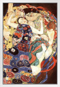 Gustav Klimt the Virgin 1913 Art Nouveau Symbolism Painting Evolution Womanhood Famous Cool Wall Decor Art Print Poster 12X18 Home & Garden > Decor > Artwork > Posters, Prints, & Visual Artwork Poster Foundry White Framed Art 12x18 