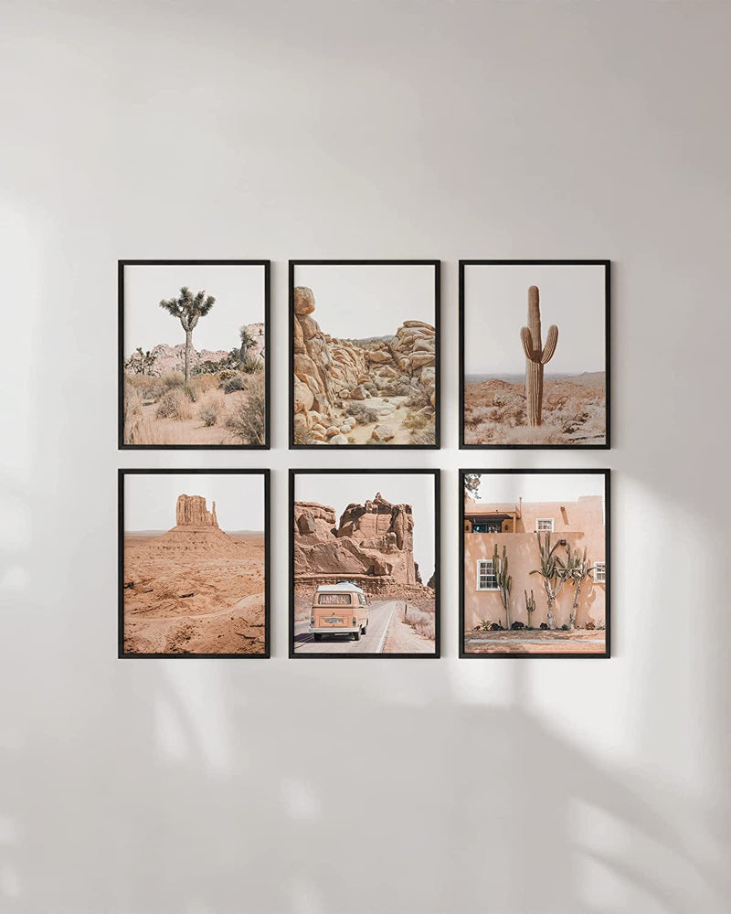 HAUS and HUES Desert Succulent Wall Art & Botanical Prints Set of 6 Southwestern Wall Decor, Cactus Art Prints, Joshua Tree Wall Art, Desert Art Cactus Wall Decor Posters Nature UNFRAMED (8X10) Home & Garden > Decor > Artwork > Posters, Prints, & Visual Artwork Haus and Hues   