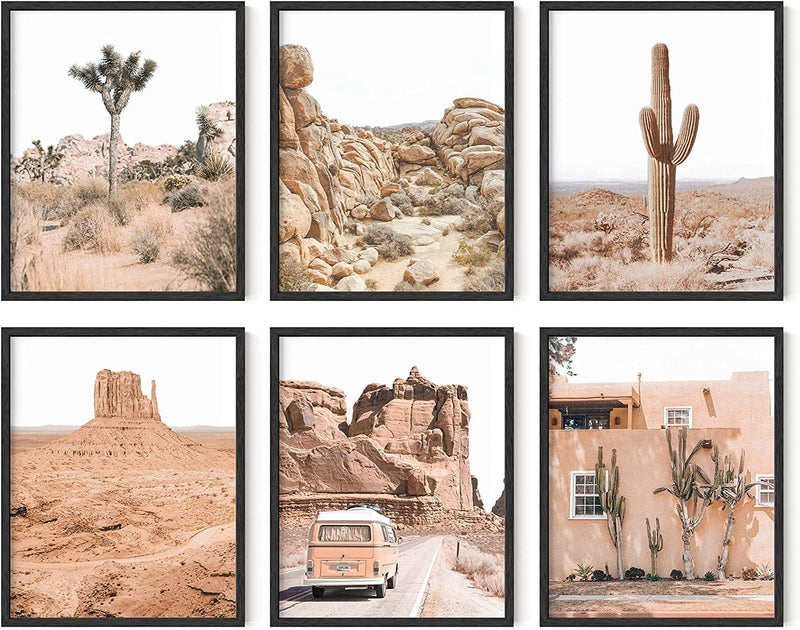 HAUS and HUES Desert Succulent Wall Art & Botanical Prints Set of 6 Southwestern Wall Decor, Cactus Art Prints, Joshua Tree Wall Art, Desert Art Cactus Wall Decor Posters Nature UNFRAMED (8X10) Home & Garden > Decor > Artwork > Posters, Prints, & Visual Artwork Haus and Hues California Desert 8x10 Black Framed 