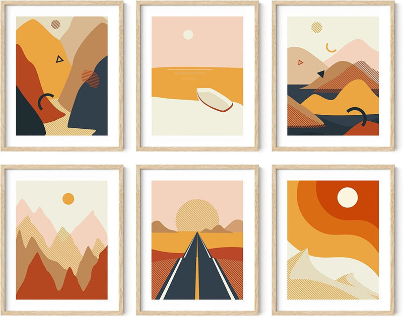 HAUS and HUES Desert Succulent Wall Art & Botanical Prints Set of 6 Southwestern Wall Decor, Cactus Art Prints, Joshua Tree Wall Art, Desert Art Cactus Wall Decor Posters Nature UNFRAMED (8X10) Home & Garden > Decor > Artwork > Posters, Prints, & Visual Artwork Haus and Hues Abstract Desert 16x20 Beige Framed 
