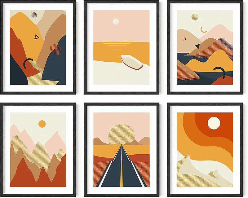 HAUS and HUES Desert Succulent Wall Art & Botanical Prints Set of 6 Southwestern Wall Decor, Cactus Art Prints, Joshua Tree Wall Art, Desert Art Cactus Wall Decor Posters Nature UNFRAMED (8X10) Home & Garden > Decor > Artwork > Posters, Prints, & Visual Artwork Haus and Hues Abstract Desert 11x14 Unframed 