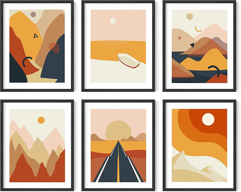HAUS and HUES Desert Succulent Wall Art & Botanical Prints Set of 6 Southwestern Wall Decor, Cactus Art Prints, Joshua Tree Wall Art, Desert Art Cactus Wall Decor Posters Nature UNFRAMED (8X10) Home & Garden > Decor > Artwork > Posters, Prints, & Visual Artwork Haus and Hues Abstract Desert 11x14 Black Framed 