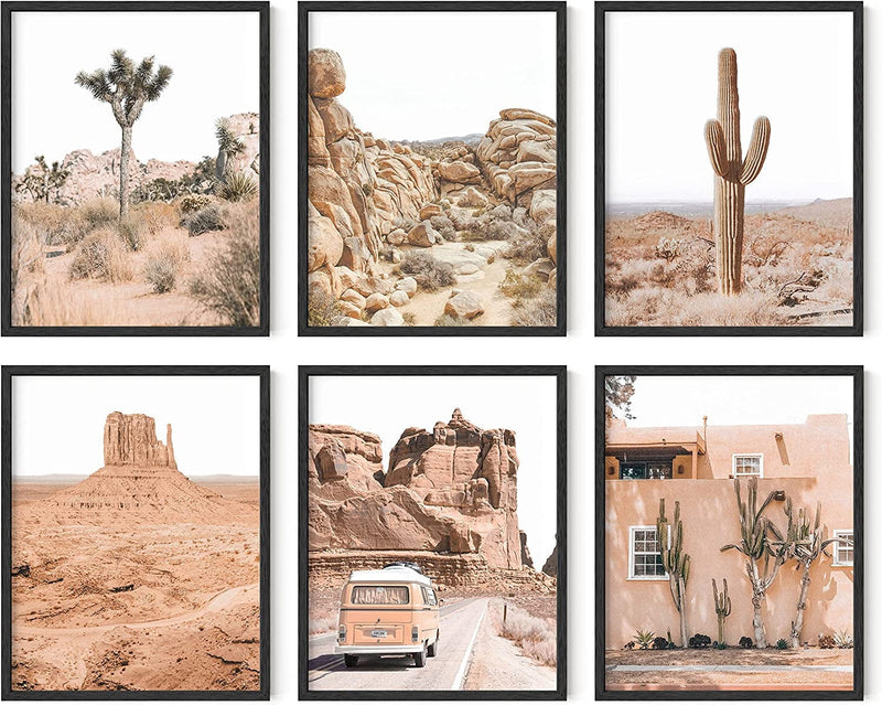 HAUS and HUES Desert Succulent Wall Art & Botanical Prints Set of 6 Southwestern Wall Decor, Cactus Art Prints, Joshua Tree Wall Art, Desert Art Cactus Wall Decor Posters Nature UNFRAMED (8X10) Home & Garden > Decor > Artwork > Posters, Prints, & Visual Artwork Haus and Hues California Desert 11x14 Black Framed 