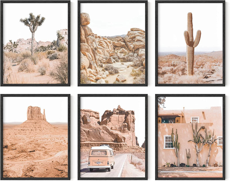 HAUS and HUES Desert Succulent Wall Art & Botanical Prints Set of 6 Southwestern Wall Decor, Cactus Art Prints, Joshua Tree Wall Art, Desert Art Cactus Wall Decor Posters Nature UNFRAMED (8X10) Home & Garden > Decor > Artwork > Posters, Prints, & Visual Artwork Haus and Hues California Desert 16x20 Unframed 
