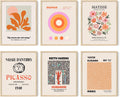 Iknostine Famous Artist Wall Art Prints Set of 6 Matisse Posters Canvas Artwork Abstract Aesthetic Picasso Bauhaus Flower Market Gallery Wall Decor for Bedroom Kitchen Bathroom (8"X10" UNFRAMED) Home & Garden > Decor > Artwork > Posters, Prints, & Visual Artwork Iknostine Series 04 8"x10" UNFRAMED 