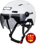 ILM Adult Bike Helmet with USB Rechargeable LED Front and Back Light Mountain&Road Bicycle Helmets for Men Women Removable Goggle Cycling Helmet for Commuter Urban Scooter(Titanium, Large/X-Large) Sporting Goods > Outdoor Recreation > Cycling > Cycling Apparel & Accessories > Bicycle Helmets ILM White Small/Medium 