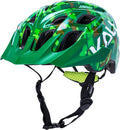 Kali Protectives Chakra Child Bicycle Helmet; Mountain In-Mould Bike Helmet for Child Equipped Visor; Dial-Fit; with 21 Vents Sporting Goods > Outdoor Recreation > Cycling > Cycling Apparel & Accessories > Bicycle Helmets Kali Protectives Pixel - Gloss Green Universal Youth 