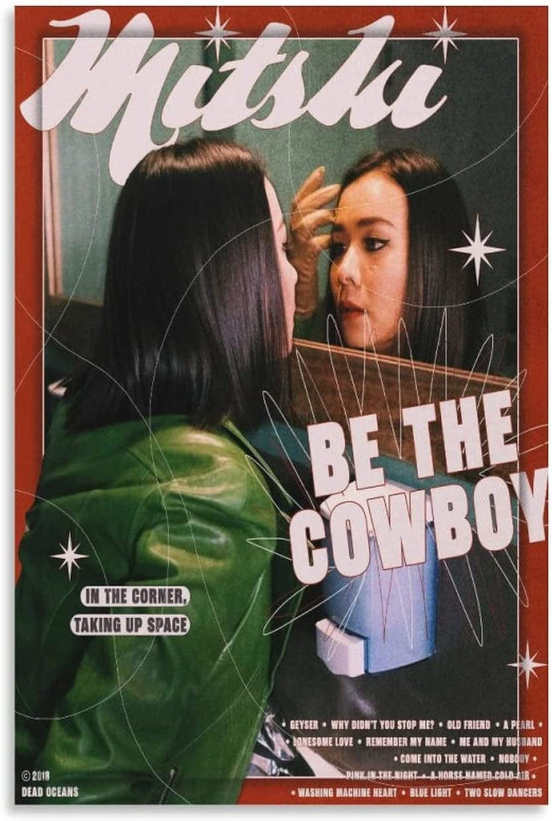KINYONG Mitski Be the Cowboy Poster Canvas Art Poster and Canvas Wall Art Living Room Posters Bedroom Painting, Wall Art Picture Print Modern Family Bedroom Decor Posters 12X18Inch(30X45Cm)