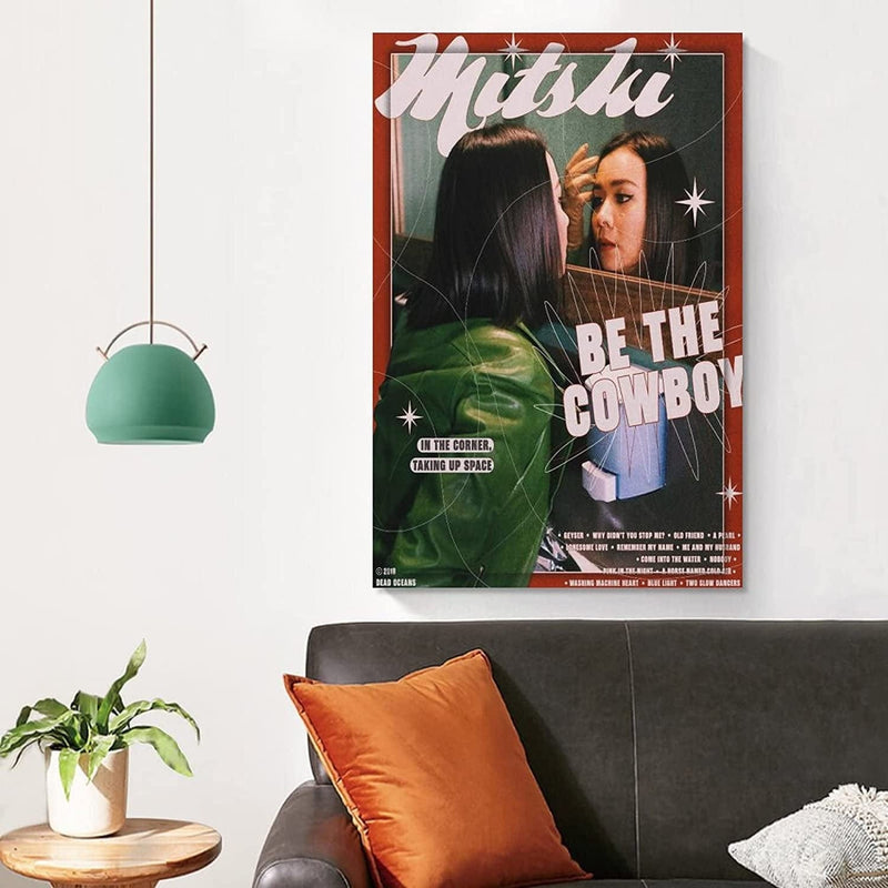 KINYONG Mitski Be the Cowboy Poster Canvas Art Poster and Canvas Wall Art Living Room Posters Bedroom Painting, Wall Art Picture Print Modern Family Bedroom Decor Posters 12X18Inch(30X45Cm) Home & Garden > Decor > Artwork > Posters, Prints, & Visual Artwork SYZ-inems   