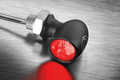 Kuryakyn-2858 Motorcycle Lighting , Red/Amber (Clear Lens)  Kuryakyn Red (Smoke Lens) Satin Black Rear