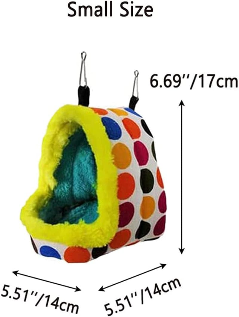 Litewoo Bird Parrot Nest Bed Winter Bird Plush Warm Hanging Cave Toy for Conure Budgie Parakeet Cockatiel Rat Chinchilla Cage Accessory (Medium) Animals & Pet Supplies > Pet Supplies > Bird Supplies > Bird Cages & Stands Litewoo   