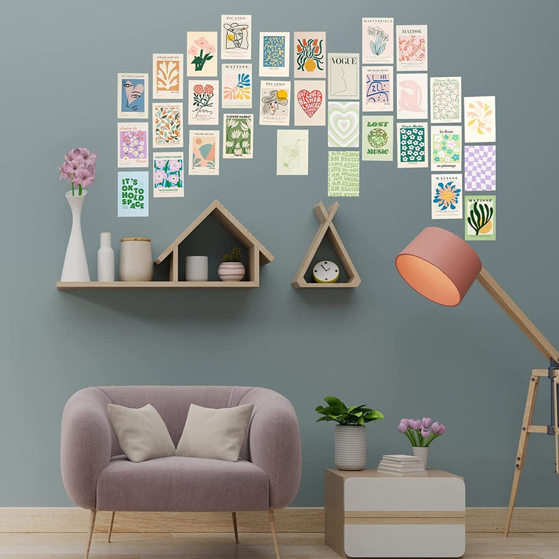 Ltopet Preppy Room Decor Danish Pastel Room Decor Wall Collage Kit Posters for Room Aesthetic Posters Prints (50Pcs 4X6 Inch Pink) Home & Garden > Decor > Artwork > Posters, Prints, & Visual Artwork Ltopet   