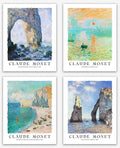 Matisse Wall Art Prints - Set of 4 Henri Aesthetic Posters for Aesthetic Room Decor, Art Exhibition Matisse Prints Pink Posters Framable Art Cute Impressionist Group of Prints (8X10) Home & Garden > Decor > Artwork > Posters, Prints, & Visual Artwork Wallbuddy Monet Seaside 11x14 