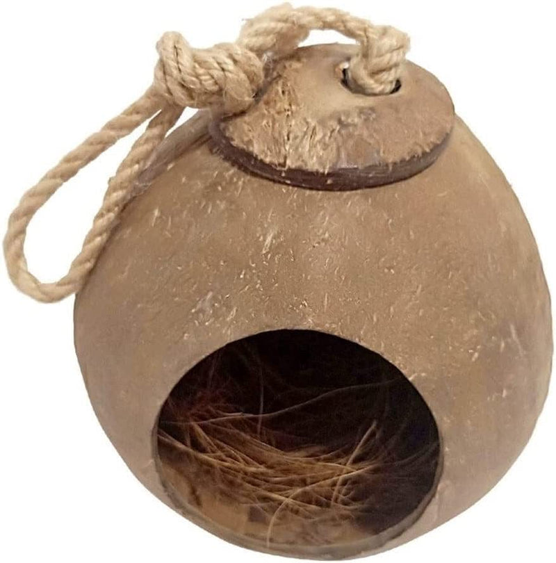 Moisture Bird Cages Hanging Coconut Bird House with Ladder Portable Bird Cage Bird Carrier Bird Cage Accessories Hanging Bird Cage Parrot Parakeet Cage (Color : B) Animals & Pet Supplies > Pet Supplies > Bird Supplies > Bird Cages & Stands moisture B  