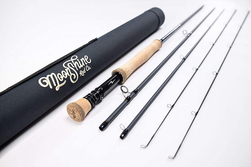 Moonshine Rod Co. Fly Fishing Rod Two Rod Tips Included, Carrying Case - the Vesper Series Sporting Goods > Outdoor Recreation > Fishing > Fishing Rods Moonshine Rod Company 10wt 9'  
