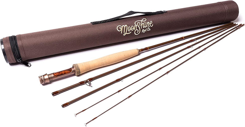 Moonshine Rod Co. the Drifter II Series Fly Fishing Rod with Carrying Case and Extra Rod Tip Section Sporting Goods > Outdoor Recreation > Fishing > Fishing Rods Moonshine Rod Company 3wt 7ft 6" 