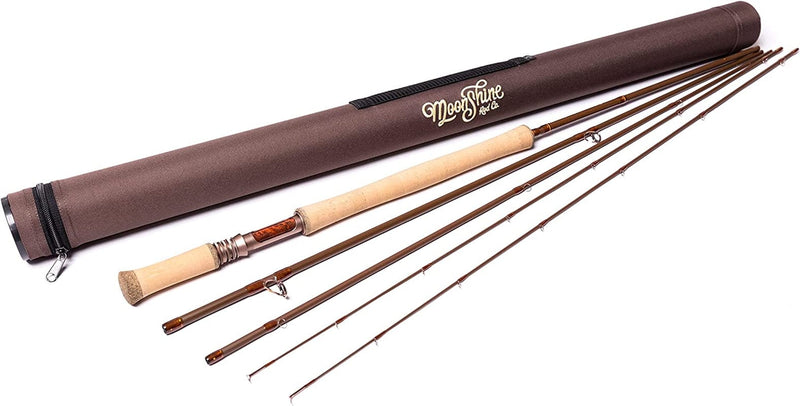 Moonshine Rod Co. the Drifter II Series Fly Fishing Rod with Carrying Case and Extra Rod Tip Section Sporting Goods > Outdoor Recreation > Fishing > Fishing Rods Moonshine Rod Company 7wt Switch 11ft 
