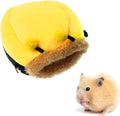 Nuatpetin Hamster Bed Hideout, Cow Print Small Animal Cave House Warm Sleeping Nest with Washable Soft Mat, Cozy Mini Pet Hanging Hammock Habitat Cage Accessories for Dwarf Hamsters Squirrels Mouse Animals & Pet Supplies > Pet Supplies > Bird Supplies > Bird Cages & Stands Nuatpetin Bee One Size 