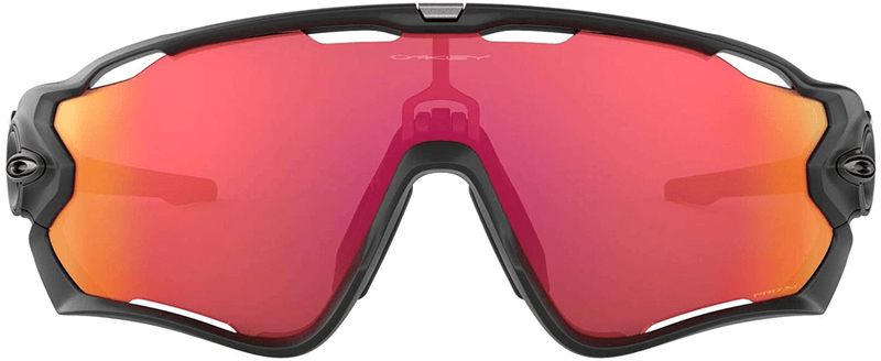 Oakley Men's OO9290 Jawbreaker Shield Sunglasses Sporting Goods > Outdoor Recreation > Cycling > Cycling Apparel & Accessories Oakley Matte Black/Prizm Trail Torch 131 Millimeters 