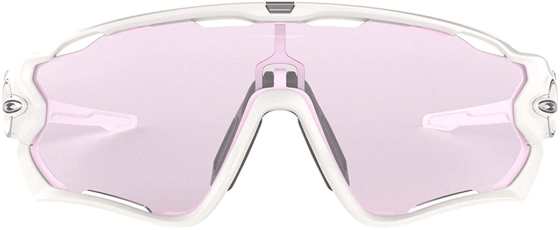 Oakley Men's OO9290 Jawbreaker Shield Sunglasses Sporting Goods > Outdoor Recreation > Cycling > Cycling Apparel & Accessories Oakley Polished White/Prizm Low Light 31 Millimeters 