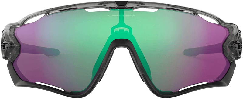 Oakley Men's OO9290 Jawbreaker Shield Sunglasses Sporting Goods > Outdoor Recreation > Cycling > Cycling Apparel & Accessories Oakley Grey Ink/Prizm Road Jade 131 Millimeters 