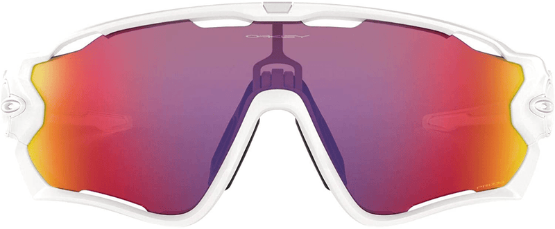 Oakley Men's OO9290 Jawbreaker Shield Sunglasses Sporting Goods > Outdoor Recreation > Cycling > Cycling Apparel & Accessories Oakley Polished White W. /Prizm Road 131 Millimeters 