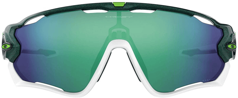 Oakley Men's OO9290 Jawbreaker Shield Sunglasses Sporting Goods > Outdoor Recreation > Cycling > Cycling Apparel & Accessories Oakley Metallic Green/Prizm Jade 31 Millimeters 