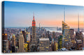 OKEXCKK Canvas Prints Wall Art Beach Sunset Paintings Ocean Nature Pictures Stretched Artwork for Living Room Bedroom and Home Office Wall Decor Posters Home & Garden > Decor > Artwork > Posters, Prints, & Visual Artwork OKEXCKK New York Skyline 20x40 inch 