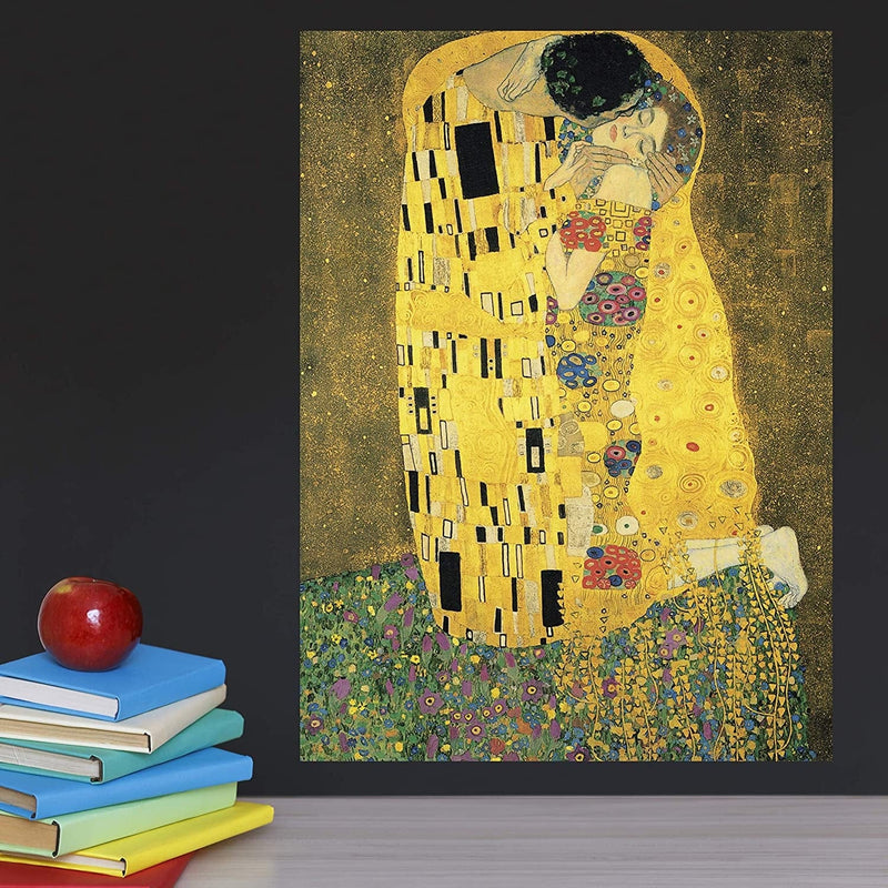 Palacelearning the Kiss by Gustav Klimt - 18" X 24" Laminated Poster - Classic Fine Art Print Home & Garden > Decor > Artwork > Posters, Prints, & Visual Artwork PalaceLearning   