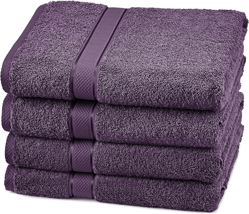 Pinzon 6 Piece Blended Egyptian Cotton Bath Towel Set - Plum Home & Garden > Linens & Bedding > Towels Pinzon Plum 4 Bath Towels 