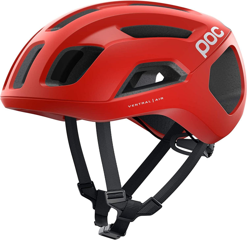 POC, Ventral Air Spin Bike Helmet for Road Cycling Sporting Goods > Outdoor Recreation > Cycling > Cycling Apparel & Accessories > Bicycle Helmets POC Prismane Red Matt Medium 