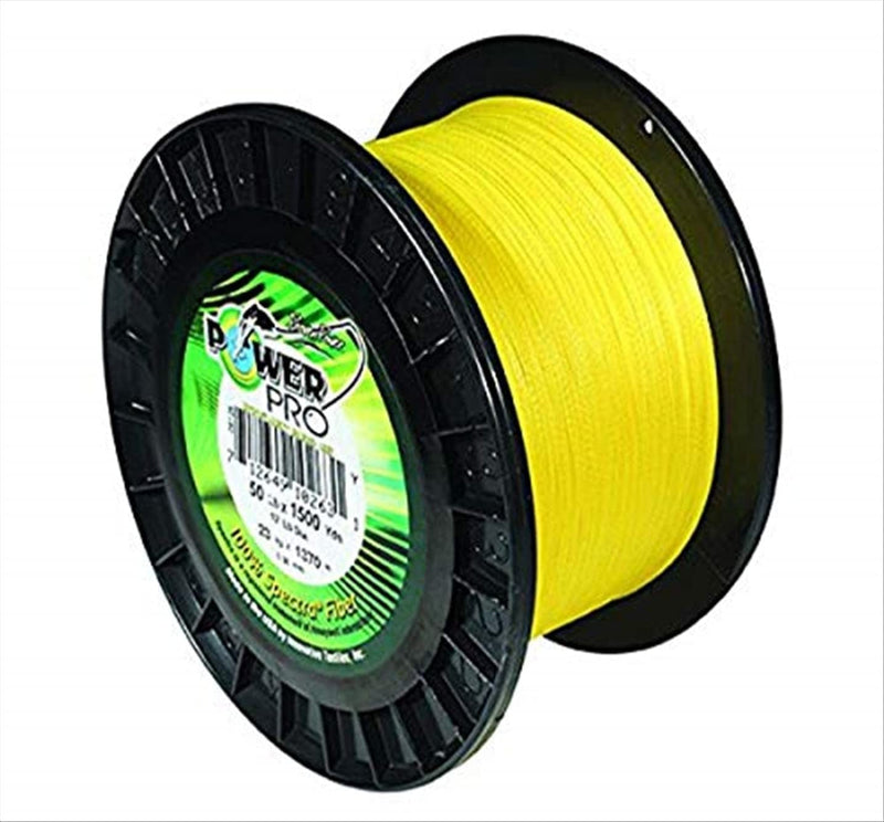 Powerpro Spectra Hi-Vis Yellow Braided Line Sporting Goods > Outdoor Recreation > Fishing > Fishing Lines & Leaders Shimano American Corporation 65 Pound, 100 Yards  
