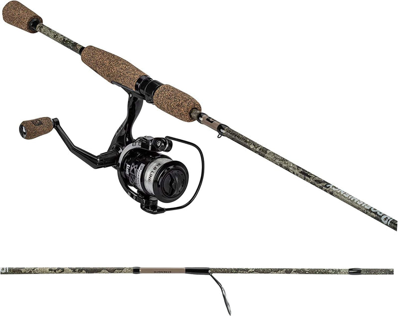 Profishiency 6FT - 7FT Lightweight 2-Piece Spinning Rod and Reel Combos - Variety of Lengths, Actions, & Features - Fiberglass, IM6 & IM7 Graphite Fishing Rods Sporting Goods > Outdoor Recreation > Fishing > Fishing Rods ProFISHiency 6ft 6in Truetimber Strata Combo  