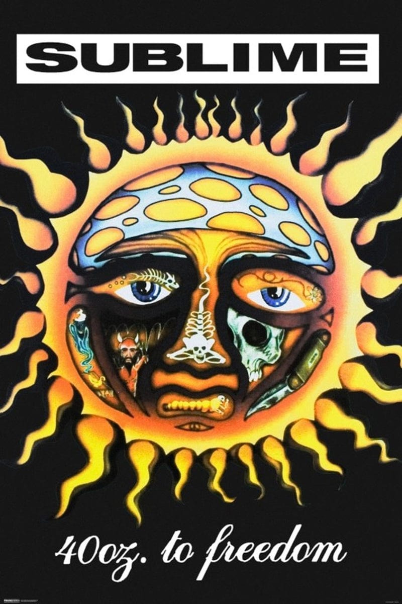 Pyramid America Sublime 40 Oz to Freedom Music Band Poster Debut Album Sunny Mushroom Face Trippy Cool Wall Decor Art Print Poster 24X36 Home & Garden > Decor > Artwork > Posters, Prints, & Visual Artwork Pyramid America Poster 24x36 
