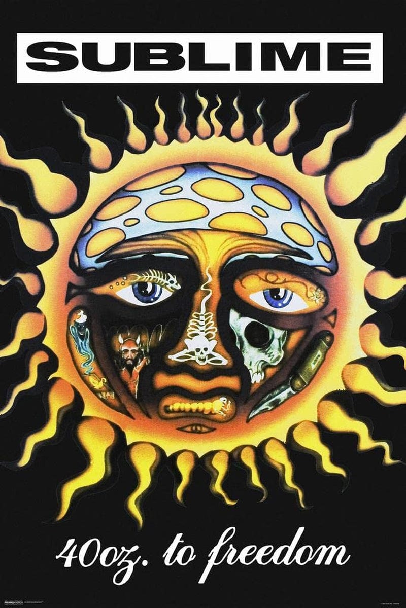 Pyramid America Sublime 40 Oz to Freedom Music Band Poster Debut Album Sunny Mushroom Face Trippy Cool Wall Decor Art Print Poster 24X36 Home & Garden > Decor > Artwork > Posters, Prints, & Visual Artwork Pyramid America Laminated Poster 12x18 
