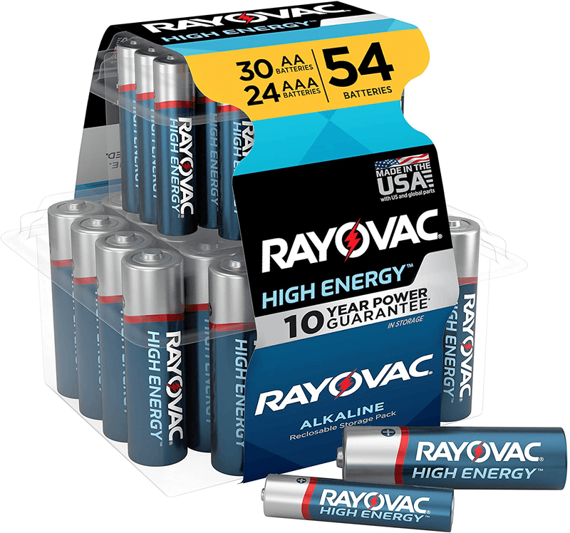 Rayovac AA Batteries & AAA Batteries Combo Pack, 30 AA and 24 AAA (54 Battery Count) Electronics > Electronics Accessories > Power > Batteries Rayovac Combo Pack, 30 AA + 24 AAA  
