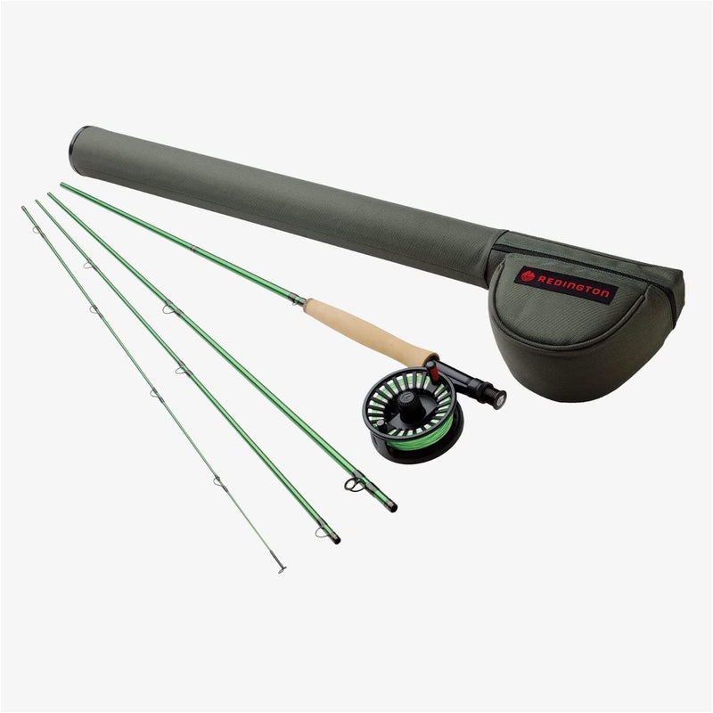 Redington VICE Fly Fishing Outfit - Fly Rod & Reel Combo - 9'0" 4PC Sporting Goods > Outdoor Recreation > Fishing > Fishing Rods FAR BANK 9 WT 9'0" Combo + Tippet + Flies  