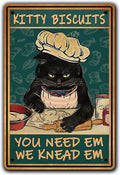 Retro Cat Coffee Metal Sign Vintage Kitchen Signs Wall Decor Because Murder Is Wrong Funny Tin Signs Bar Decorations Art Poster 8X12 Inch Home & Garden > Decor > Artwork > Posters, Prints, & Visual Artwork CONHUIDF CatDangao  