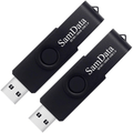 SamData 32GB USB Flash Drives 2 Pack 32GB Thumb Drives Memory Stick Jump Drive with LED Light for Storage and Backup (2 Colors: Black Blue) Electronics > Electronics Accessories > Computer Components > Storage Devices > USB Flash Drives SamData Black 64GB*2 64GB 