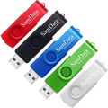 SamData 32GB USB Flash Drives 2 Pack 32GB Thumb Drives Memory Stick Jump Drive with LED Light for Storage and Backup (2 Colors: Black Blue) Electronics > Electronics Accessories > Computer Components > Storage Devices > USB Flash Drives SamData Multicoloured 32GB*5 32GB 