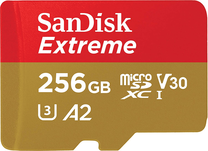 SanDisk 256GB Extreme MicroSDXC UHS-I Memory Card with Adapter - C10, U3, V30, 4K, A2, Micro SD - SDSQXA1-256G-GN6MA Electronics > Electronics Accessories > Memory > Flash Memory > Flash Memory Cards ‎Western Digital Technologies Inc. Card Only 256GB 