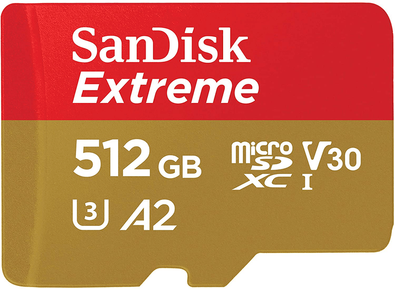 SanDisk 256GB Extreme MicroSDXC UHS-I Memory Card with Adapter - C10, U3, V30, 4K, A2, Micro SD - SDSQXA1-256G-GN6MA Electronics > Electronics Accessories > Memory > Flash Memory > Flash Memory Cards ‎Western Digital Technologies Inc. Card Only 512GB 