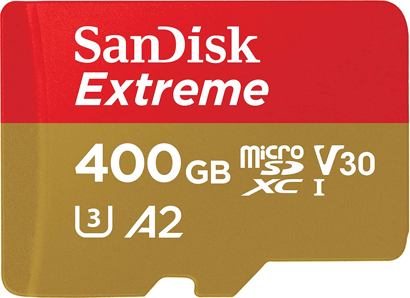 SanDisk 256GB Extreme MicroSDXC UHS-I Memory Card with Adapter - C10, U3, V30, 4K, A2, Micro SD - SDSQXA1-256G-GN6MA Electronics > Electronics Accessories > Memory > Flash Memory > Flash Memory Cards ‎Western Digital Technologies Inc. Card Only 400GB 