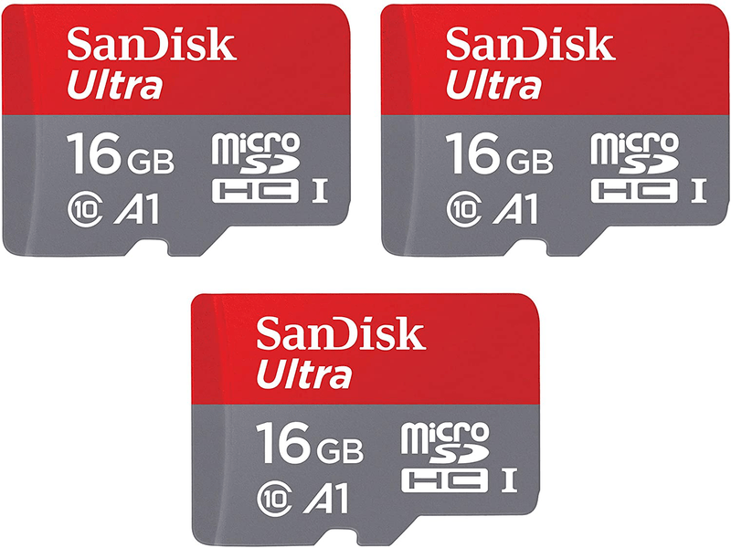 SanDisk 64GB Ultra MicroSDXC UHS-I Memory Card with Adapter - 100MB/s, C10, U1, Full HD, A1, Micro SD Card - SDSQUAR-064G-GN6MA Electronics > Electronics Accessories > Memory > Flash Memory > Flash Memory Cards SanDisk 16GB (3 Pack)  