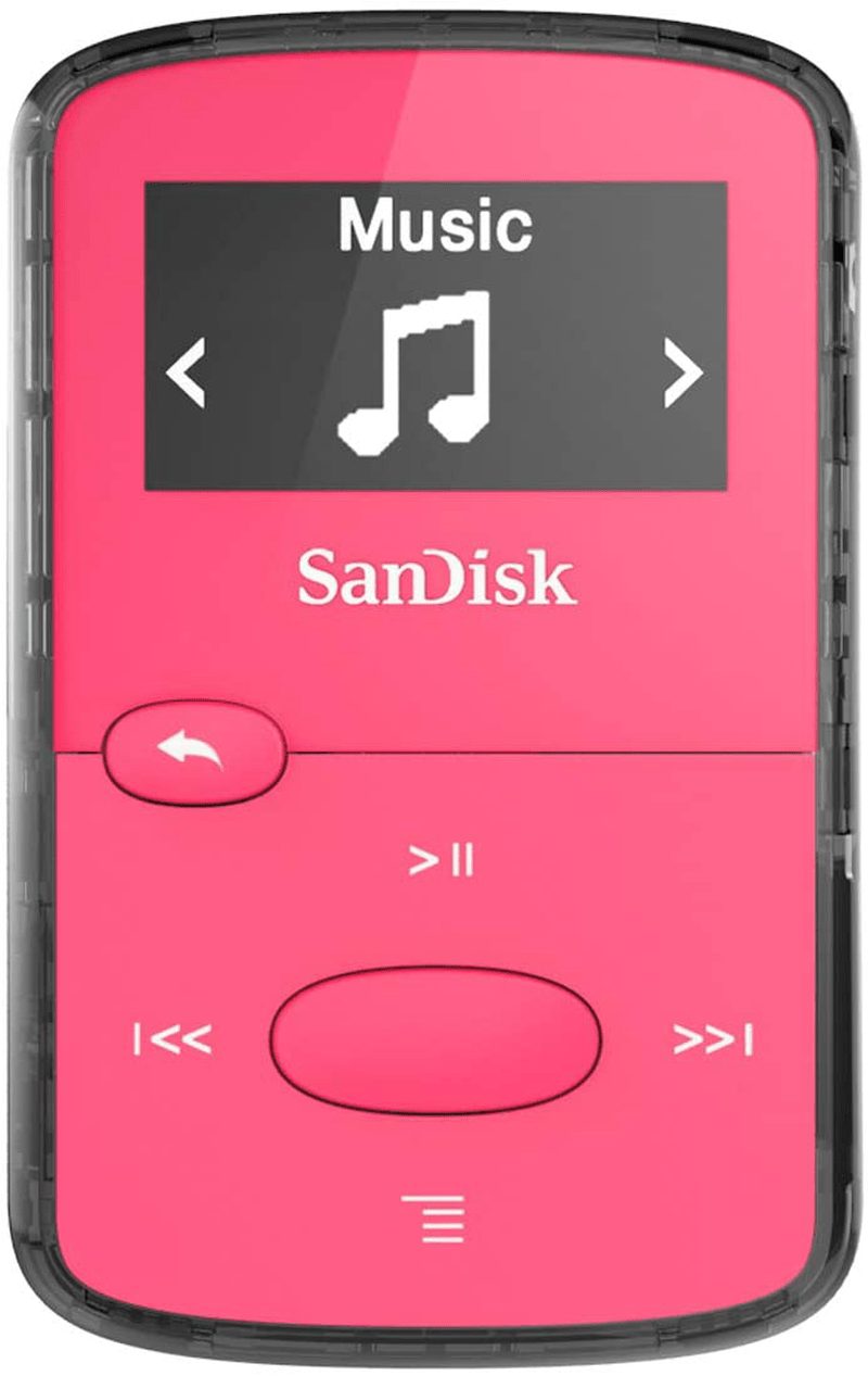 SanDisk 8GB Clip Jam MP3 Player, Black - microSD card slot and FM Radio - SDMX26-008G-G46K Electronics > Audio > Audio Players & Recorders > MP3 Players SanDisk Pink 0.96” TFD-LCD 8GB