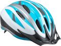 Schwinn Intercept Adult/Youth Bike Helmet, 10 Vents, Durable Micro Shell, Adjustable Dial Fit, Multiple Colors Sporting Goods > Outdoor Recreation > Cycling > Cycling Apparel & Accessories > Bicycle Helmets Schwinn Silver/Light Blue Adult 