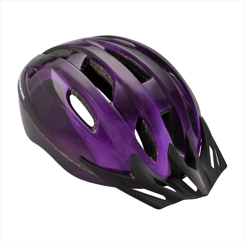 Schwinn Intercept Adult/Youth Bike Helmet, 10 Vents, Durable Micro Shell, Adjustable Dial Fit, Multiple Colors Sporting Goods > Outdoor Recreation > Cycling > Cycling Apparel & Accessories > Bicycle Helmets Pacific Cycle, inc. Purple Adult 